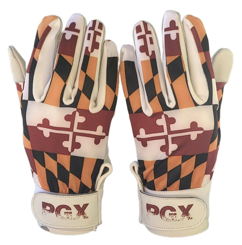 MARYLAND State Flag Baseball Batting Gloves