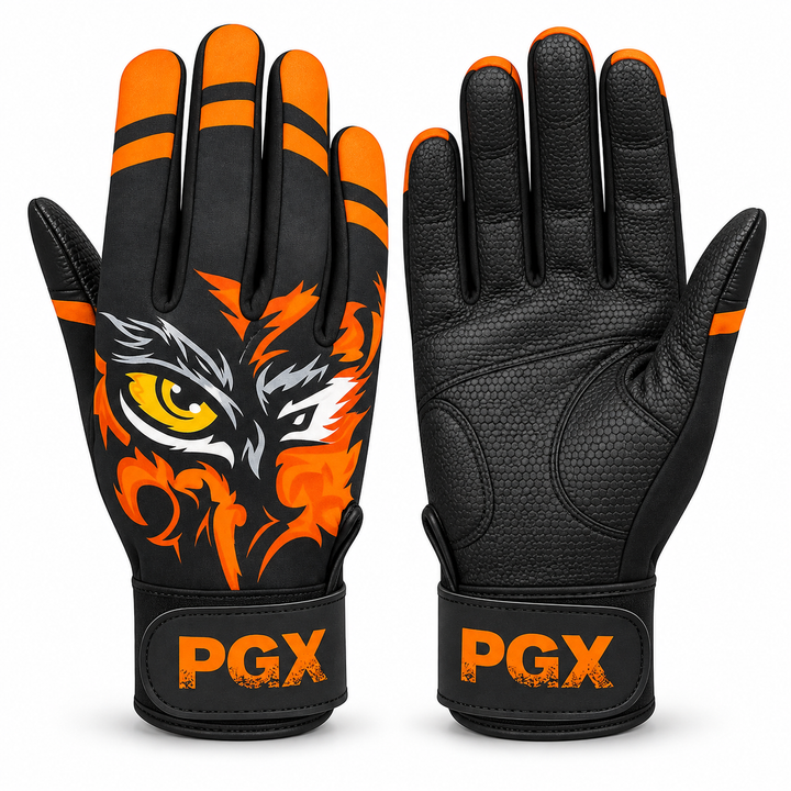 Eye of the Tiger Baseball Batting Gloves