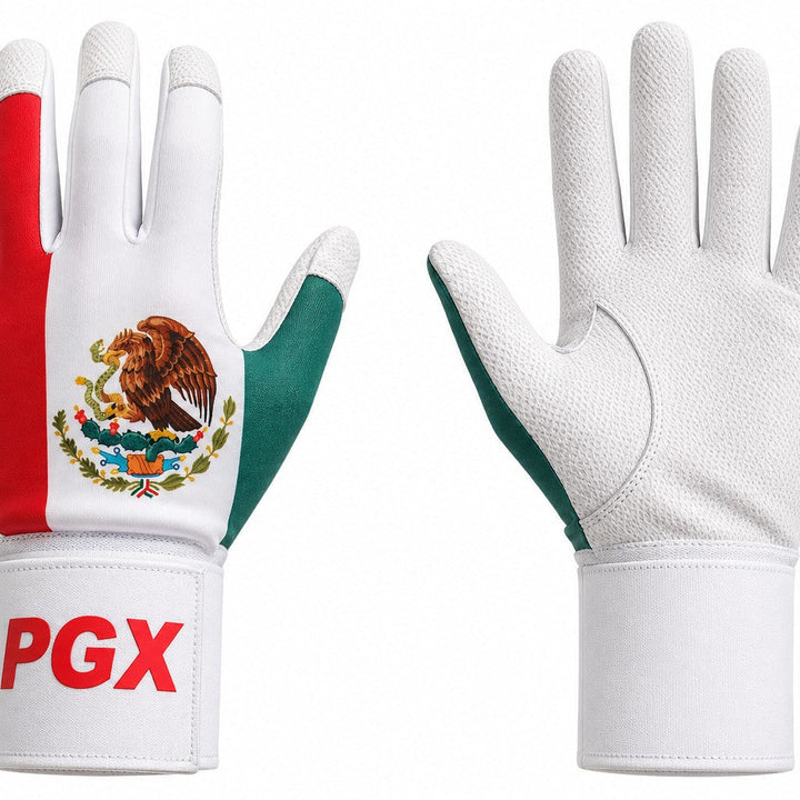 Mexico Long Cuff Baseball Batting Gloves