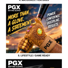 PGX Power Stones batting gloves game-ready lifestyle image