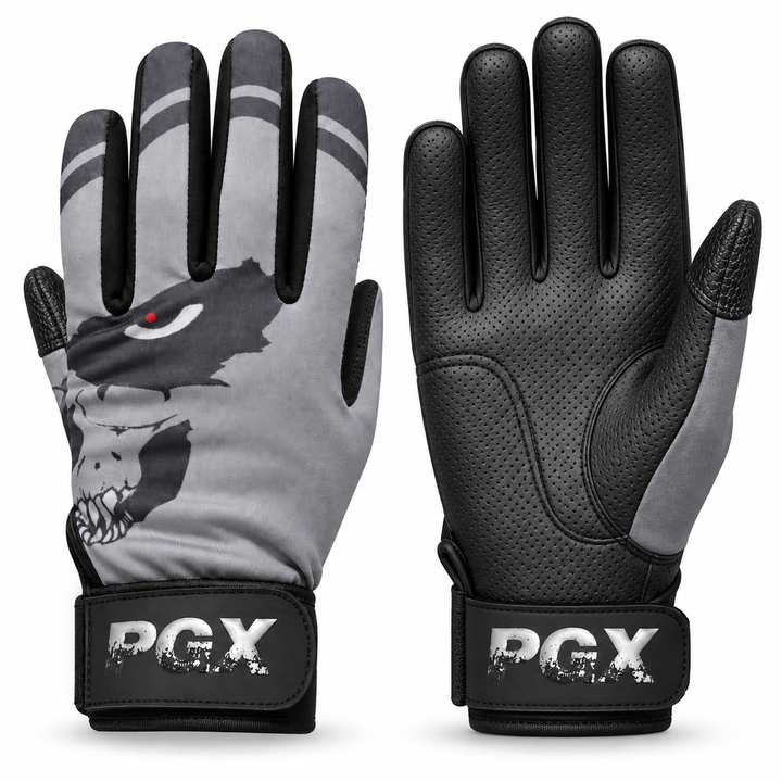 Skull and Bones Regular Cuff Baseball Batting Gloves