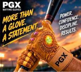 Power Stones Long Cuff Batting Gloves